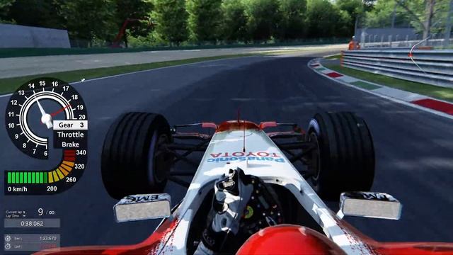 Assetto Corsa F1 2005 Toyota Monza