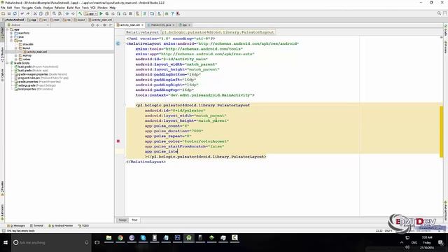 Android Studio Tutorial - Pulse Animation смотреть онлайн