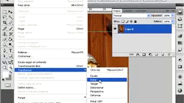 photoshop cs4 rotar una imagen 1 www.videotutoriales.es смотреть онлайн