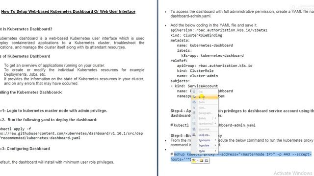 How To Setup Web based Kubernetes Dashboard Or Web User Interface смотреть онлайн