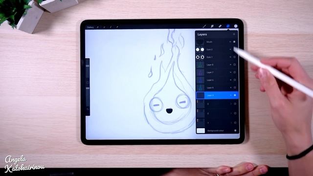 Fire? Animation on Procreate | iPad Pro смотреть онлайн
