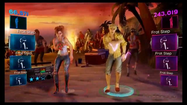 Dance Central 2 Dancing at the Beach Gameplay смотреть онлайн