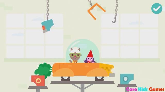 Sago Mini Auto Shop - Drive & Fix Car - Sago Mini World Kids Games смотреть онлайн