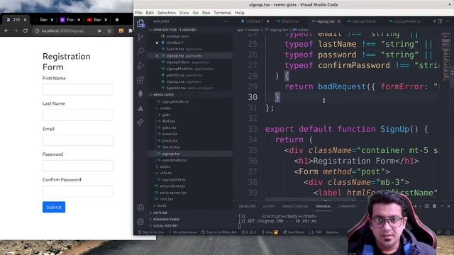 Remix Web Framework | Remix Data Writes (Mutations) with example | Part - 6 смотреть онлайн