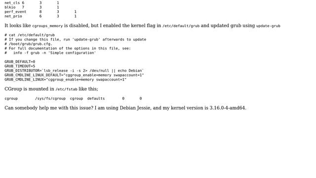 CGroups memory limit not working смотреть онлайн