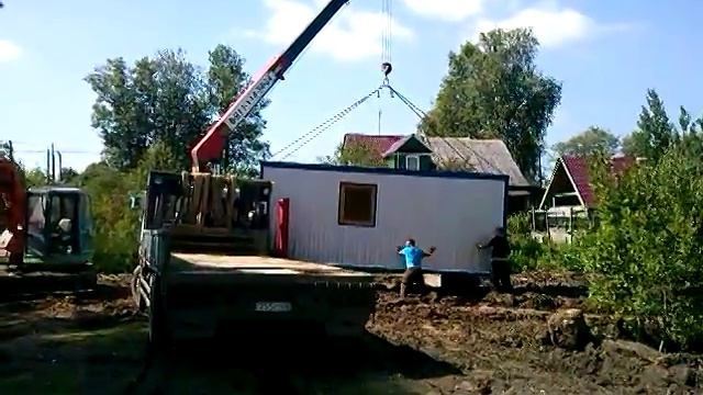 Naveka.org | Монтаж бытовки манипулятором Гатчинский район смотреть онлайн