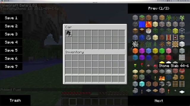 Minecraft The Car Mod 1.2.5
