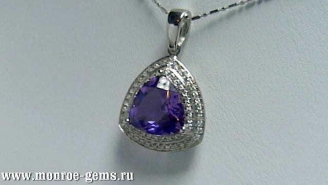 аметистовая подвеска с бриллиантами смотреть онлайн