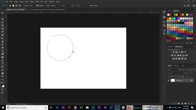 Elliptical Marquee Tool - Adobe Photoshop CC 2019 смотреть онлайн