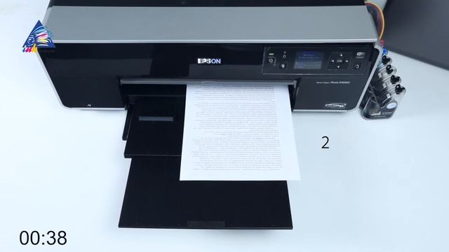 Epson R3000: тест на скорость печати текста. Режим "Черновик" смотреть онлайн