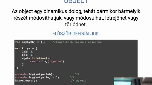 3. Előadás - Javascript nyelvi elemek (2017) смотреть онлайн