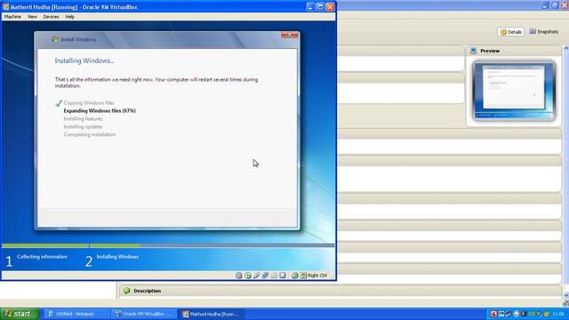 How to Instal Windows 7 in Oracle VM Virtualbox смотреть онлайн