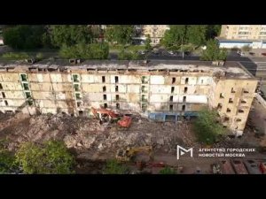 Снос 5-этажки на ул. Полярная, д.3, к.1 по программе реновации жилфонда - АГН Москва
