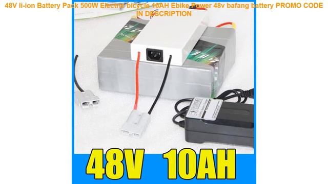 Buy 48V li-ion Battery Pack 500W Electric bicycle 10AH Ebike Power 48v смотреть онлайн