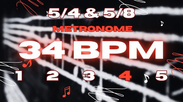 34 BPM - 5/4 & 5/8 Metronome смотреть онлайн