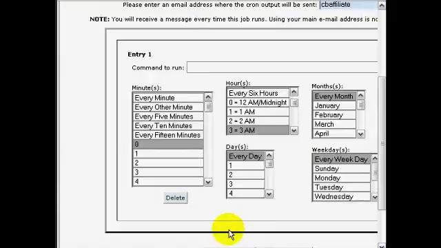 Control Panel Cronjob смотреть онлайн