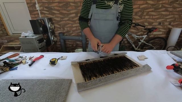 Простая когтеточка своими руками, для моей кошечки! DIY A simple, small play area for cats! смотреть онлайн