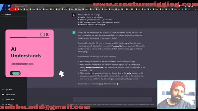 OpenAI's ChatGPT (Mind Blowing Results) -Workflow For Maya Python Code смотреть онлайн