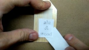 Переносим печатный текст на деревянную поверхность