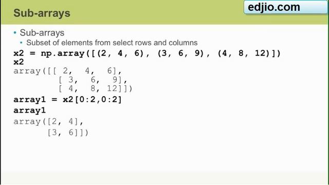 Numpy Operations смотреть онлайн