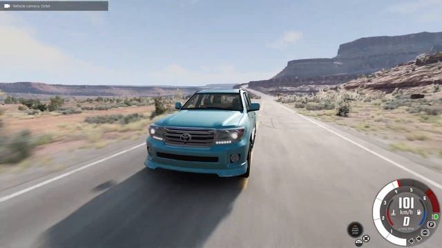 BeamNG.drive - Toyota Land Cruiser 200 VXR (UZJ200) 2012 - Car Show Test Drive Crash . смотреть онлайн
