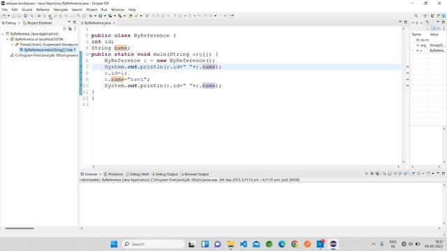 Debug Object Initialization in Java By Reference #java #codewithravikant #debug #learncoding смотреть онлайн