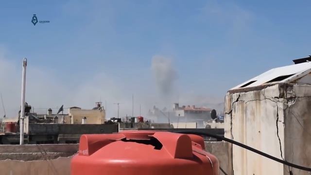Rif Dimashq: Shelling over Saqba city 4-4-2017 смотреть онлайн