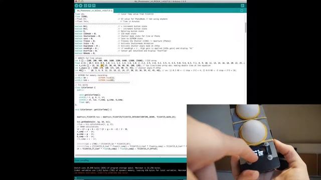 The Sketch (CODE) for the DIY COLOR&LIGHTMETER смотреть онлайн