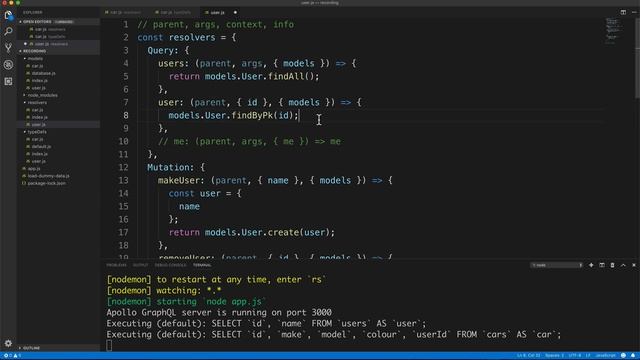 18Updating GraphQL Resolvers to use the Database – continued смотреть онлайн
