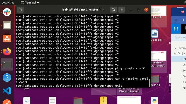 Kubernetes: Can't resolve DNS name inside the pod смотреть онлайн