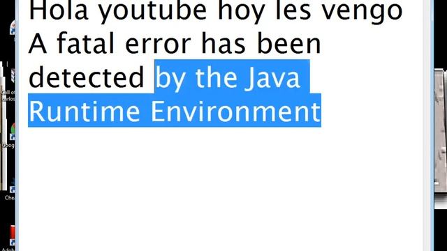 Me dicen como solucionar A fatal error has been detected by the Java Runtime Environment Minecraft смотреть онлайн