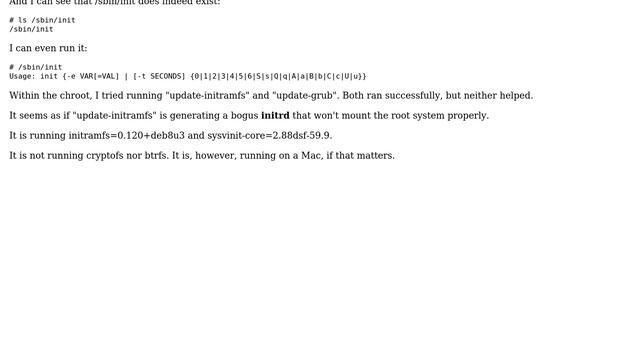 Debian system doesn't mount or find /sbin/init during boot (2 Solutions!!) смотреть онлайн