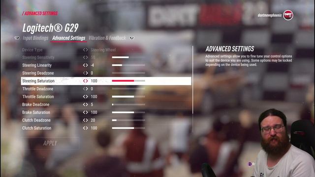 Dirt Rally 2.0 - Logitech G29 - Wheel Settings Guide