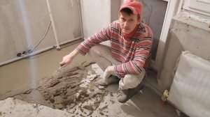 Стяжка пола. Выравнивание пола цементно-песчаными стяжками Минимальный слой цементно-песчаной стяжк