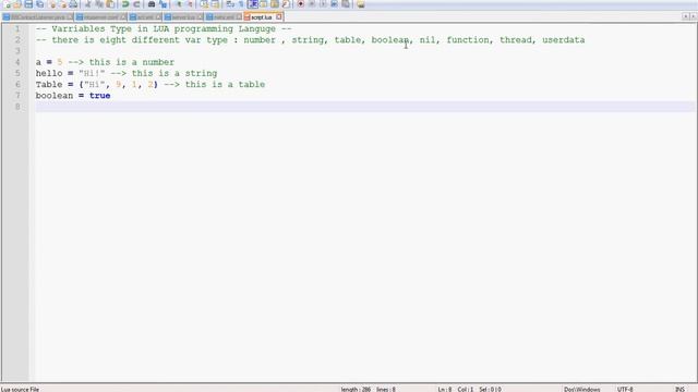 MTA:SA LUA Scripting Tutorial 4 : LUA Introduction & Data Types смотреть онлайн