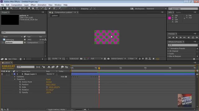 Шейпы! Делаем анимированные паттерны, используя Shape Layers Repeater в After Effects. смотреть онлайн