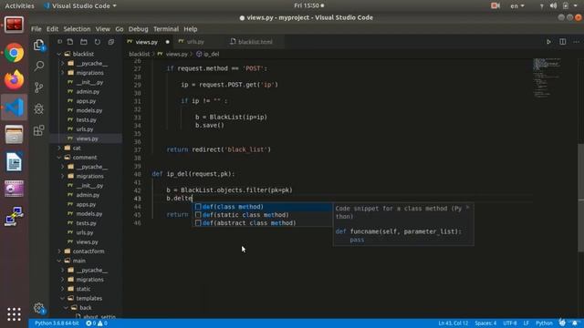 Delete Ip | Python and Django смотреть онлайн