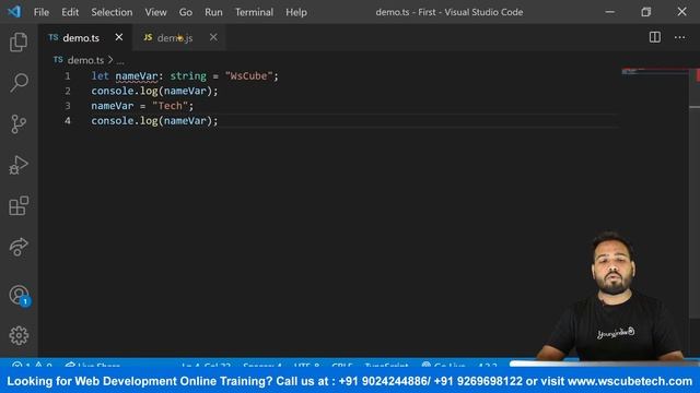 What are the Basic Types of Typescript & How its Work? | Typescript Tutorial смотреть онлайн