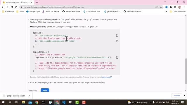 Adding firebase to Flutter app - women safety SOS app Flutter complete app part 15 смотреть онлайн