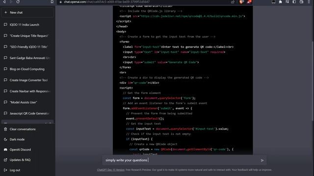 QR Code Generator in HTML CSS & JavaScript | How to make QR Code Generator in JavaScript смотреть онлайн