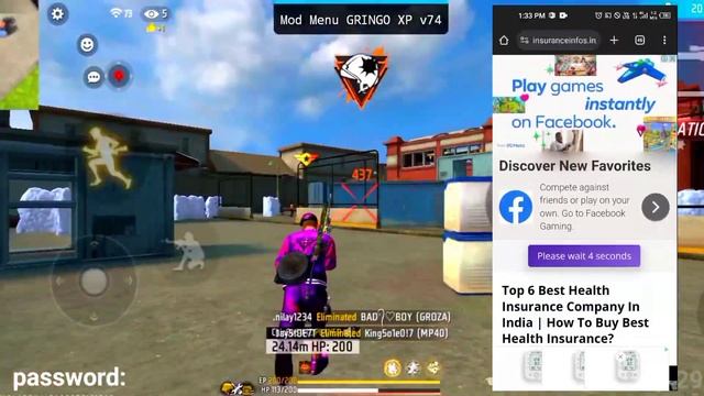 Gringo Xp V75 Direct Mediafire | Gringo Xp| Gringo Xp Hack | MOD MENU FREE FIRE | Ff Mod Menu