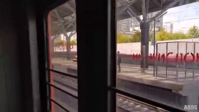 Поездка в электропоезде ЭД4М по МЦД-1 смотреть онлайн