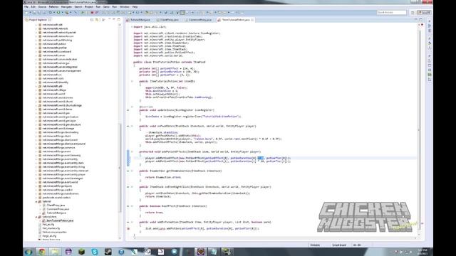Minecraft Modding V1.5.1 -Code Breakdown- Creating Custom Potion смотреть онлайн