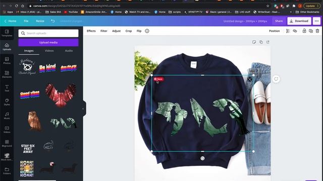 How to put your design on a purchased mockup in Canva смотреть онлайн