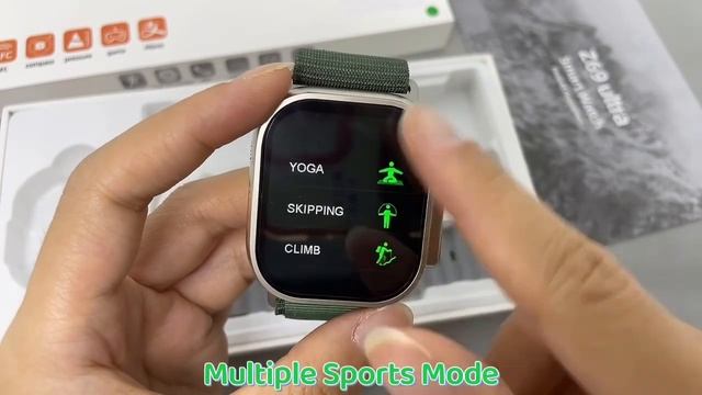 Z69 Ultra smart watch with double straps смотреть онлайн