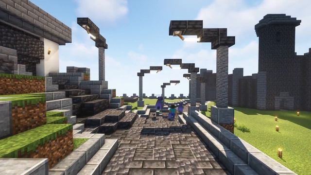 Город Оларон | Обход RevolutionWorlds - Ванильный Приватный Сервер Minecraft 1.18.1 смотреть онлайн