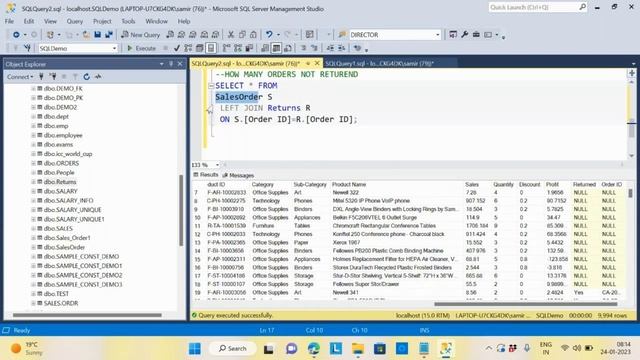 Power BI Tutorials For Beginners ( SQL Session 11 - SQL Joins) смотреть онлайн