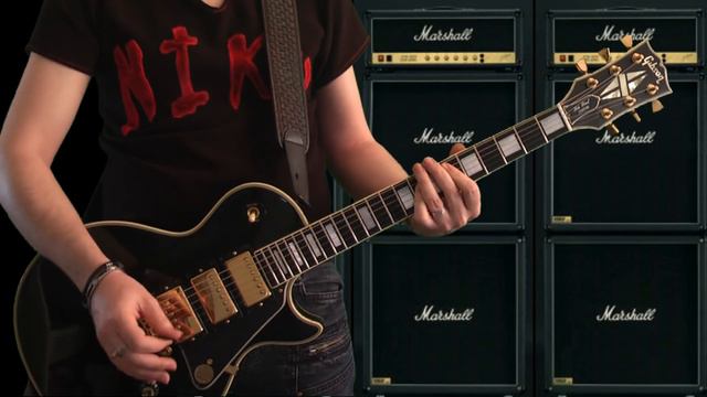Aerosmith - Dream On (guitar cover + impro outro solo) w/ LP Black Beauty 77 смотреть онлайн