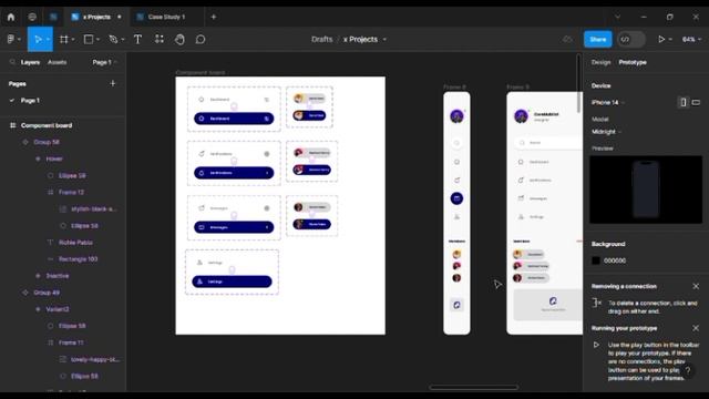 Using PROTOTYPE to create HOVER EFFECT on FIGMA (Easy Tutorial) смотреть онлайн