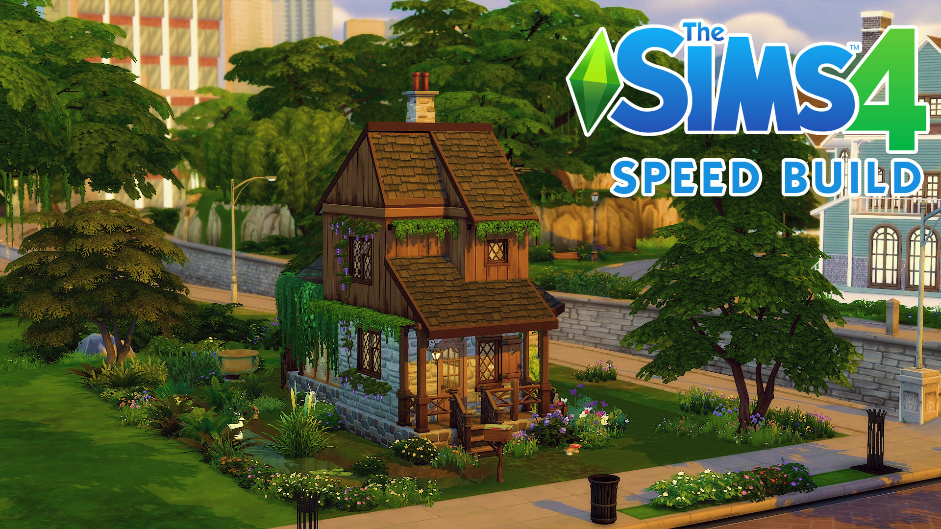 Лесной домик с оранжереей ? | The Sims 4 Speed Build (No CC)